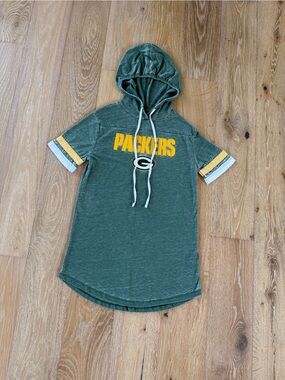 NFL Green Bay Packers Hooded Tunic Tee Size teen small 3-5